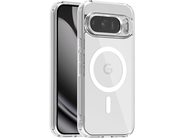Das Magnetic MagSafe Clear Case von Screenguard schützt Ihr Google Pixel 10 Pro XL effektiv vor Schäden bei Sturz oder Stoss. Erhöhter Rahmen rund um das Display und Kamera gegen Kratzer und Dellen. Transparenter Schutz mit Magnetring. Zum Wireless Aufladen mit MagSafe kompatiblen Zubehör.