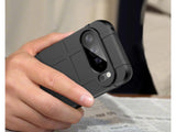 Widerstandsfähige, stabile Outdoor Sport Hülle für das Google Pixel 10 Pro XL für Handwerker, Baustelle, Business, äusserst stabil mit erhöhten Rändern und Kanten in schwarz von Screenguard
