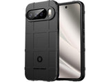 Widerstandsfähige, stabile Outdoor Sport Hülle für das Google Pixel 10 Pro XL für Handwerker, Baustelle, Business, äusserst stabil mit erhöhten Rändern und Kanten in schwarz von Screenguard