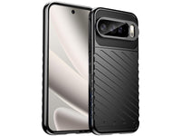 Moderne Design Hülle Cover für das Google Pixel 10 Pro XL mit Stripes zum Schutz von Kratzern, Dellen, Display aus TPU Gummi in schwarz von Screenguard