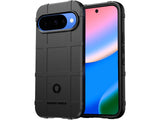 Widerstandsfähige, stabile Outdoor Sport Hülle für das Google Pixel 10 für Handwerker, Baustelle, Business, äusserst stabil mit erhöhten Rändern und Kanten in schwarz von Screenguard