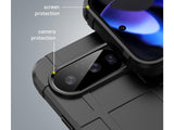 Widerstandsfähige, stabile Outdoor Sport Hülle für das Google Pixel 10 für Handwerker, Baustelle, Business, äusserst stabil mit erhöhten Rändern und Kanten in schwarz von Screenguard
