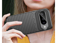 Moderne Design Hülle Cover für das Google Pixel 10 mit Stripes zum Schutz von Kratzern, Dellen, Display aus TPU Gummi in schwarz von Screenguard