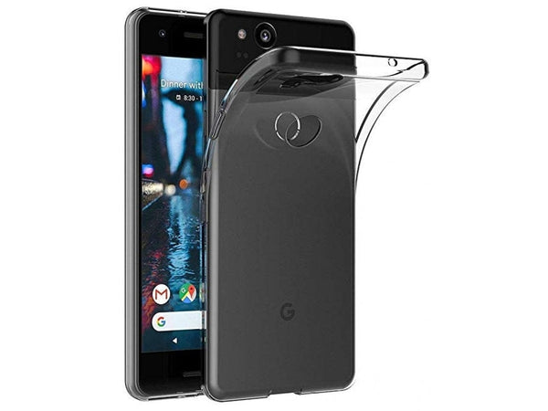 Gummi Hülle für Google Pixel 2 aus flexiblem Soft TPU, kristallklar und transparent von Screenguard