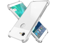 Hoch transparenter TPU Gummi Schutz Handy Hülle Clear Case klar mit verstärkten Schutzecken Bumper für das Google Pixel 3 Display und Gehäuse in transparent von Screenguard