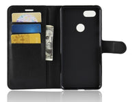 Lederhülle Karten Wallet Ledertasche Etui für Google Pixel 3 in schwarz von Screenguard