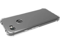 Hoch transparenter TPU Gummi Schutz Handy Hülle Clear Case klar mit verstärkten Schutzecken Bumper für das Google Pixel 3a XL Display und Gehäuse in transparent von Screenguard