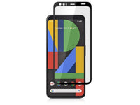 100% Fullscreen Curved Screen Protector Handy Display Schutz Glas für komplette Abdeckung des Google Pixel 4 Display in schwarz von Screenguard