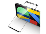 100% Fullscreen Curved Screen Protector Handy Display Schutz Glas für komplette Abdeckung des Google Pixel 4 Display in schwarz von Screenguard