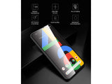 100% Fullscreen Curved Screen Protector Handy Display Schutz Glas für komplette Abdeckung des Google Pixel 4a Display in schwarz von Screenguard