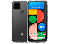 Hoch transparenter TPU Gummi Schutz Handy Hülle Clear Case klar mit verstärkten Schutzecken Bumper für das Google Pixel 4a 5G Display und Gehäuse in transparent von Screenguard