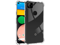 Hoch transparenter TPU Gummi Schutz Handy Hülle Clear Case klar mit verstärkten Schutzecken Bumper für das Google Pixel 4a 5G Display und Gehäuse in transparent von Screenguard