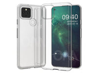 Gummi Hülle für Google Pixel 5 aus flexiblem Soft TPU, kristallklar und transparent von Screenguard