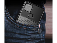 Moderne Design Hülle Cover für das Google Pixel 5 mit Stripes zum Schutz von Kratzern, Dellen, Display aus TPU Gummi in schwarz von Screenguard