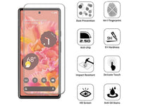 Case Friendly Screen Protector Handy Display Schutz Panzerglas Folie aus echtem 9H 2.5D Glas für Abdeckung des Google Pixel 6 Pro Displays in transparent von Screenguard