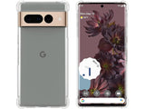 Hoch transparenter TPU Gummi Schutz Handy Hülle Clear Case klar mit verstärkten Schutzecken Bumper für das Google Pixel 7 Pro Display und Gehäuse in transparent von Screenguard