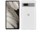 Hoch transparenter TPU Gummi Schutz Handy Hülle Clear Case klar mit verstärkten Schutzecken Bumper für das Google Pixel 7a Display und Gehäuse in transparent von Screenguard
