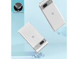 Hoch transparenter TPU Gummi Schutz Handy Hülle Clear Case klar mit verstärkten Schutzecken Bumper für das Google Pixel 7a Display und Gehäuse in transparent von Screenguard