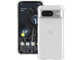 Hoch transparenter TPU Gummi Schutz Handy Hülle Clear Case klar mit verstärkten Schutzecken Bumper für das Google Pixel 8 Display und Gehäuse in transparent von Screenguard