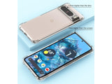 Hoch transparenter TPU Gummi Schutz Handy Hülle Clear Case klar mit verstärkten Schutzecken Bumper für das Google Pixel 8 Pro Display und Gehäuse in transparent von Screenguard