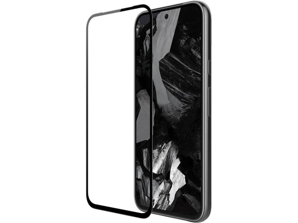 100% Fullscreen Curved Screen Protector Handy Display Schutz Glas für komplette Abdeckung des Google Pixel 8a Display in schwarz von Screenguard