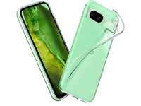 Gummi Hülle für Google Pixel 8a aus flexiblem Soft TPU, kristallklar und transparent von Screenguard