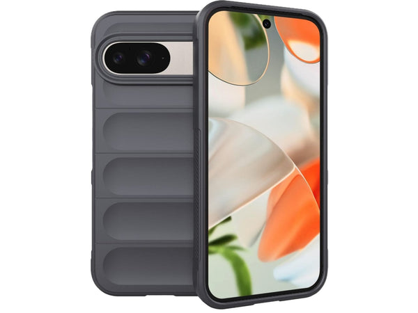Screenguard CloudCase Handyhülle für Google Pixel 9 gegen Sturzschäden, Dellen, Kratzern. Mit Kameraschutz, erhöhtem Rahmen und Airbag Cushions für vollumfänglichen Schutz.