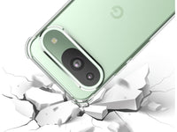 Hoch transparenter TPU Gummi Schutz Handy Hülle Clear Case klar mit verstärkten Schutzecken Bumper für das Google Pixel 9 Display und Gehäuse in transparent von Screenguard