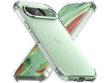 Hoch transparenter TPU Gummi Schutz Handy Hülle Clear Case klar mit verstärkten Schutzecken Bumper für das Google Pixel 9 Display und Gehäuse in transparent von Screenguard