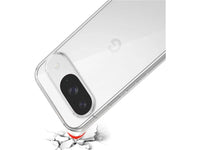 Gummi Hülle für Google Pixel 9 aus flexiblem Soft TPU, kristallklar und transparent von Screenguard