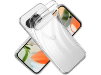 Gummi Hülle für Google Pixel 9 aus flexiblem Soft TPU, kristallklar und transparent von Screenguard