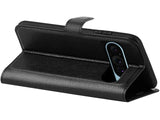 Lederhülle Karten Wallet Ledertasche Etui für Google Pixel 9 in schwarz von Screenguard