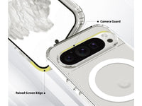 Das Magnetic MagSafe Clear Case von Screenguard schützt Ihr Google Pixel 9 effektiv vor Schäden bei Sturz oder Stoss. Erhöhter Rahmen rund um das Display und Kamera gegen Kratzer und Dellen. Transparenter Schutz mit Magnetring. Zum Wireless Aufladen mit MagSafe kompatiblen Zubehör.