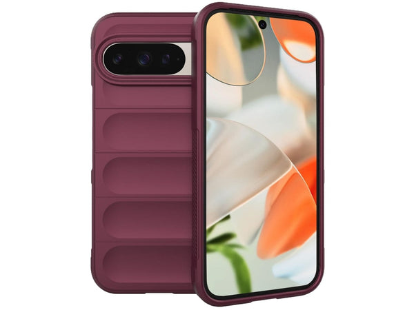 Screenguard CloudCase Handyhülle für Google Pixel 9 Pro gegen Sturzschäden, Dellen, Kratzern. Mit Kameraschutz, erhöhtem Rahmen und Airbag Cushions für vollumfänglichen Schutz.
