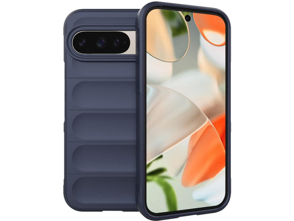 Screenguard CloudCase Handyhülle für Google Pixel 9 Pro gegen Sturzschäden, Dellen, Kratzern. Mit Kameraschutz, erhöhtem Rahmen und Airbag Cushions für vollumfänglichen Schutz.