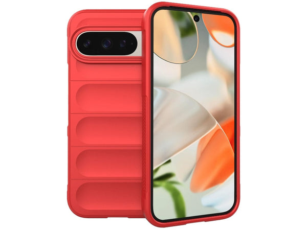 Screenguard CloudCase Handyhülle für Google Pixel 9 Pro gegen Sturzschäden, Dellen, Kratzern. Mit Kameraschutz, erhöhtem Rahmen und Airbag Cushions für vollumfänglichen Schutz.