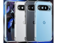 Hoch transparenter TPU Gummi Schutz Handy Hülle Clear Case klar mit verstärkten Schutzecken Bumper für das Google Pixel 9 Pro Display und Gehäuse in transparent von Screenguard