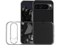 Gummi Hülle für Google Pixel 9 Pro aus flexiblem Soft TPU, kristallklar und transparent von Screenguard