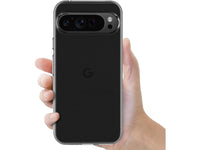 Gummi Hülle für Google Pixel 9 Pro aus flexiblem Soft TPU, kristallklar und transparent von Screenguard