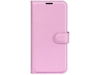 Lederhülle Karten Wallet Ledertasche Etui für Google Pixel 9 Pro in rosa von Screenguard