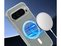 Das Magnetic MagSafe Clear Case von Screenguard schützt Ihr Google Pixel 9 Pro effektiv vor Schäden bei Sturz oder Stoss. Erhöhter Rahmen rund um das Display und Kamera gegen Kratzer und Dellen. Transparenter Schutz mit Magnetring. Zum Wireless Aufladen mit MagSafe kompatiblen Zubehör.