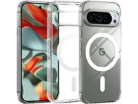 Das Magnetic MagSafe Clear Case von Screenguard schützt Ihr Google Pixel 9 Pro effektiv vor Schäden bei Sturz oder Stoss. Erhöhter Rahmen rund um das Display und Kamera gegen Kratzer und Dellen. Transparenter Schutz mit Magnetring. Zum Wireless Aufladen mit MagSafe kompatiblen Zubehör.