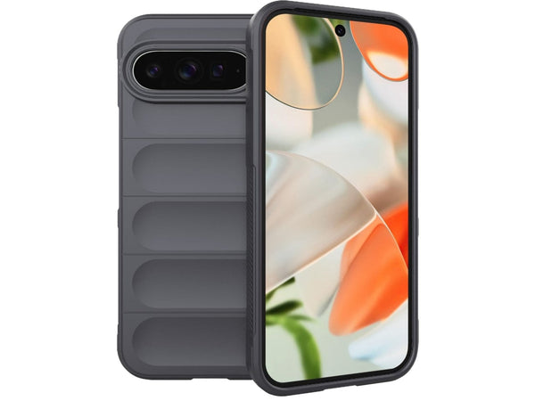 Screenguard CloudCase Handyhülle für Google Pixel 9 Pro XL gegen Sturzschäden, Dellen, Kratzern. Mit Kameraschutz, erhöhtem Rahmen und Airbag Cushions für vollumfänglichen Schutz.