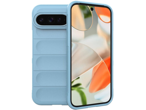 Screenguard CloudCase Handyhülle für Google Pixel 9 Pro XL gegen Sturzschäden, Dellen, Kratzern. Mit Kameraschutz, erhöhtem Rahmen und Airbag Cushions für vollumfänglichen Schutz.