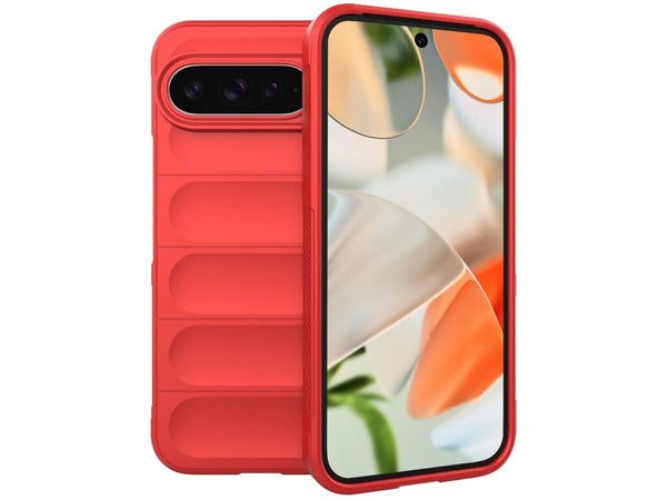 Screenguard CloudCase Handyhülle für Google Pixel 9 Pro XL gegen Sturzschäden, Dellen, Kratzern. Mit Kameraschutz, erhöhtem Rahmen und Airbag Cushions für vollumfänglichen Schutz.