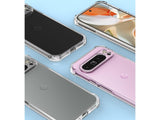 Hoch transparenter TPU Gummi Schutz Handy Hülle Clear Case klar mit verstärkten Schutzecken Bumper für das Google Pixel 9 Pro XL Display und Gehäuse in transparent von Screenguard