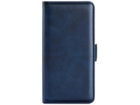 Veganes Flip Case Leder Etui Hülle mit Karten Fächer und Sichtfenster für Google Pixel 9 Pro XL in dunkelblau von Screenguard