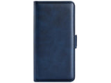 Veganes Flip Case Leder Etui Hülle mit Karten Fächer und Sichtfenster für Google Pixel 9 Pro XL in dunkelblau von Screenguard