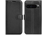 Lederhülle Karten Wallet Ledertasche Etui für Google Pixel 9 Pro XL in schwarz von Screenguard