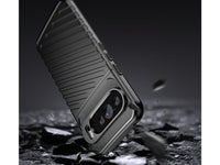 Moderne Design Hülle Cover für das Google Pixel 9 Pro XL mit Stripes zum Schutz von Kratzern, Dellen, Display aus TPU Gummi in schwarz von Screenguard
